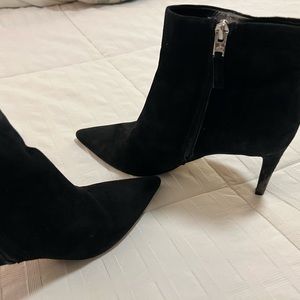 Suede black boots size 9